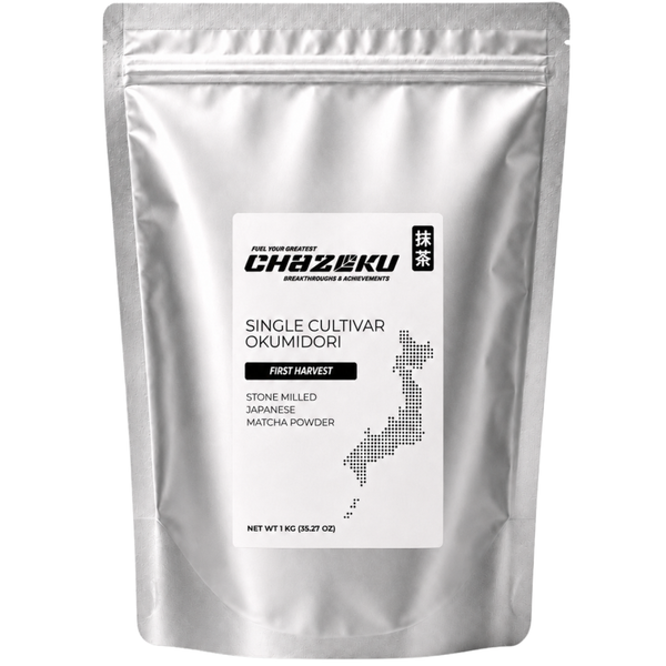 Chazoku Single Cultivar Okumidori matcha 1 kg bulk bag