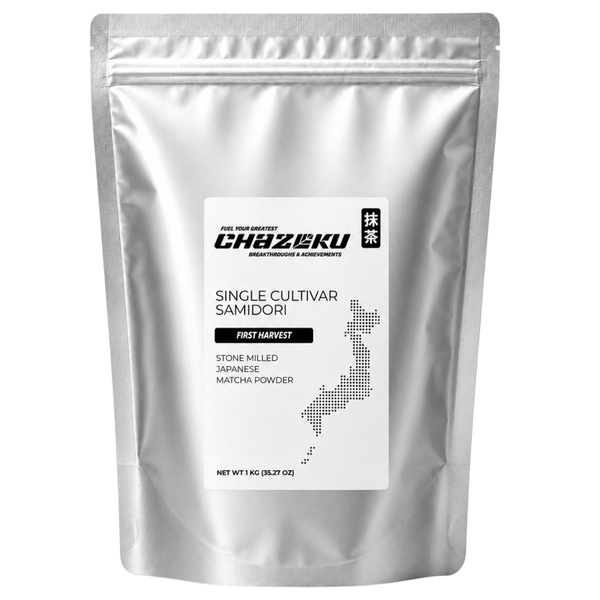 Chazoku Single Cultivar Samidori matcha 1 kg bulk bag