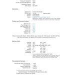 Samidori matcha lab test report (certificate of analysis)