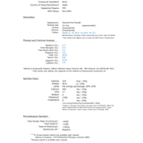 Samidori matcha lab test report (certificate of analysis)