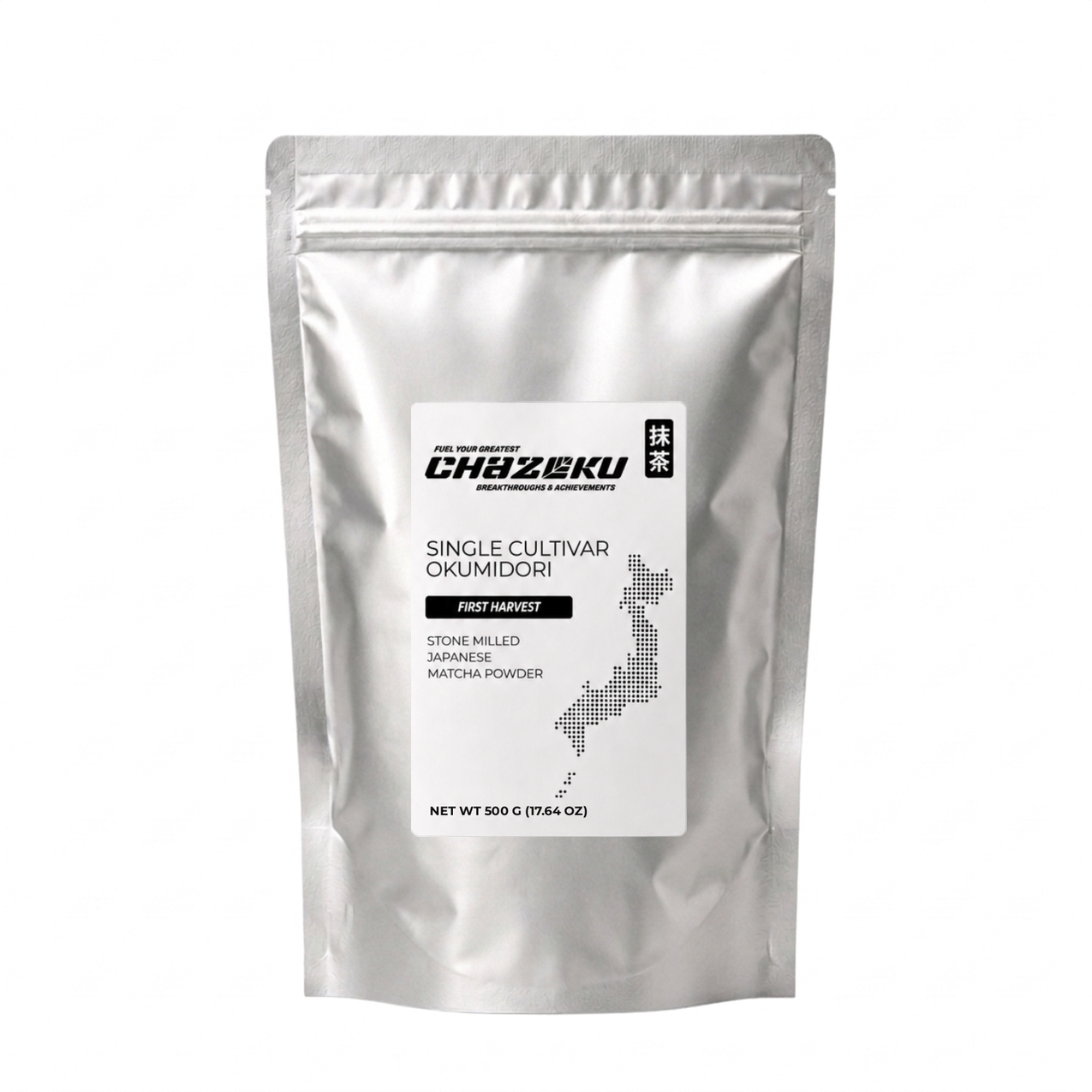 Chazoku Single Cultivar Okumidori matcha 500g bulk bag