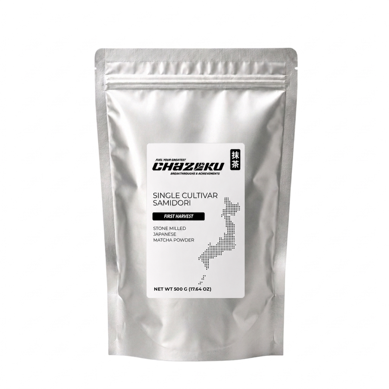 Chazoku Single Cultivar Samidori matcha 500g bulk bag